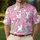 Pink Unicorn Cats, Donuts and Rainbows for Playful Golf Days, Kawaii Fans and Friends Men's Polo Shirt - 4
