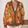 Autumn Maple Leaf Motif for Cozy Layering, Weekend Outings, and Fall Gathering Style All-over Print Knitted Cardigan - 2