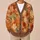 Autumn Maple Leaf Motif for Cozy Layering, Weekend Outings, and Fall Gathering Style All-over Print Knitted Cardigan - 6