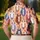 Colorful Horse Faces for Equestrian Gifts, Golf Days, and Ranch Lovers for Women and Men Men's Polo Shirt - 5
