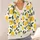 Retro Lemon Motif for Sunny All-Season Layering and Relaxed Weekend Styling for Women All-over Print Knitted Cardigan - 4