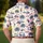 Tropical Stick Figure Golf Palm Scene for Summer Country Club Outings for Women Men's Polo Shirt - 5