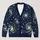 Navy Galaxy Swirl Stars For Relaxed Everyday Layering And Cosmic Weekend Outdoor Style All-over Print Knitted Cardigan - 1