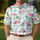 Pink Flamingo Golf Scene for Tropical Summer Fairways and Vacation Style, Men Women Men's Polo Shirt - 4
