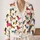 Colorful Dachshund Dogs in Cozy Sweaters for Casual Everyday Layering and Gifts for Dog Lovers All-over Print Knitted Cardigan - 2