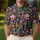 Neon Christmas Lights and Santa Festive Winter Holiday Party Style for Men and Women Men's Polo Shirt - 4