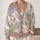Abstract Daisy Blossoms For Relaxed Weekend Layering And Everyday Boho Wardrobe Style All-over Print Knitted Cardigan - 2