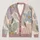 Abstract Daisy Blossoms For Relaxed Weekend Layering And Everyday Boho Wardrobe Style All-over Print Knitted Cardigan - 1