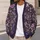 Purple Wildflower Garden For Everyday Layering And Dressy Outings For Women, Spring All-over Print Knitted Cardigan - 5