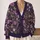 Purple Wildflower Garden For Everyday Layering And Dressy Outings For Women, Spring All-over Print Knitted Cardigan - 2
