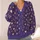 Purple Hearts and Botanical Sprigs for Cozy Everyday Layering and Weekend Outings All-over Print Knitted Cardigan - 4
