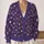 Purple Hearts and Botanical Sprigs for Cozy Everyday Layering and Weekend Outings All-over Print Knitted Cardigan - 2
