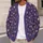 Purple Hearts and Botanical Sprigs for Cozy Everyday Layering and Weekend Outings All-over Print Knitted Cardigan - 5