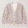 Elegant Vintage White Lace Florals for Daily Commuting and Date Outfits for Mature Women All-over Print Knitted Cardigan - 1