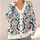 Nordic Folk Floral Medallions For Everyday Layering, Travel, And Weekend Gatherings All-over Print Knitted Cardigan - 4