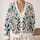 Nordic Folk Floral Medallions For Everyday Layering, Travel, And Weekend Gatherings All-over Print Knitted Cardigan - 2