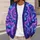 Kaleidoscopic Mandala Floral Motif for Bohemian Everyday Layering, Women’s Style All-over Print Knitted Cardigan - 5