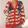 American Flag Cherry Blossoms for Casual Weekend Layering, Women’s Patriotic Style All-over Print Knitted Cardigan - 4