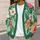 Tropical Hibiscus Monstera Leaves for Resort Days and Everyday Layering for Women All-over Print Knitted Cardigan - 5