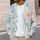 Pastel Watercolor Flowers for Everyday Dates and Commutes, Women's French-Style Elegance All-over Print Knitted Cardigan - 5
