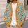 Orange Poppy Floral Casual Layering Style for Daily Commute and Weekend Wear Women All-over Print Knitted Cardigan - 5