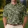 Dinosaur Camo Adventure Style for Golf Days Outdoor Fun and Prehistoric Nature Fans Men's Polo Shirt - 4