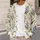 Ivory Gold Trellis Botanical Blooms For Refined Everyday Layering And Office Style All-over Print Knitted Cardigan - 5