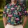 Pink Flamingo And Rainbow Pineapple Tropical Golf Style For Summer Parties And Vacations Men's Polo Shirt - 4