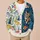 Diving Cat And Colorful Fish For Casual Coastal Layering Women’s Everyday Outfits All-over Print Knitted Cardigan - 6