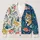 Diving Cat And Colorful Fish For Casual Coastal Layering Women’s Everyday Outfits All-over Print Knitted Cardigan - 1