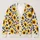 Sunflower Leopard Floral Style for Seaside Vacations, Resort Days, and Easy Layering All-over Print Knitted Cardigan - 1