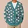 Cream Sheep Motifs On Hazy Blue For Cozy Countryside Layering And Everyday Style All-over Print Knitted Cardigan - 6