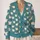 Cream Sheep Motifs On Hazy Blue For Cozy Countryside Layering And Everyday Style All-over Print Knitted Cardigan - 2