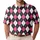Pink Black Argyle Diamonds for Vintage Golf Style and Preppy Summer Outfits Unisex Men's Polo Shirt - 1
