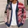 Retro Sunglasses Cat And American Flag Style For Casual Weekend Streetwear Outfit Looks All-over Print Knitted Cardigan - 5