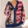 Retro Sunglasses Cat And American Flag Style For Casual Weekend Streetwear Outfit Looks All-over Print Knitted Cardigan - 4