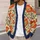 Orange Poppy Florals for Vintage Summer Layering and Everyday Cottagecore Wardrobe Style All-over Print Knitted Cardigan - 5