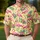 Pink Flamingo Golf Style for Tropical Summer Getaways, Beach Trips, and Resort Leisure Men's Polo Shirt - 4