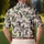 Golf Girl Silhouette Camo Style for Fairway Days and Casual Sporty Outdoor Wear Women Men's Polo Shirt - 5