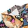 Funny Cat Pizza Taco Retro Foodie Party Gift for Golf Lovers Men Women and Friends Men's Polo Shirt - 6