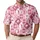 Pink Argyle Golf Motifs for Country Club Days and Weekend Fairways, Women and Men Men's Polo Shirt - 1