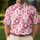 Pink Argyle Golf Motifs for Country Club Days and Weekend Fairways, Women and Men Men's Polo Shirt - 4