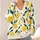 Retro Lemon Motifs for Sunny Everyday Layering and Casual Garden Style for Women All-over Print Knitted Cardigan - 4
