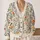 Daisy Meadow Botanical Blooms For Daily Commutes And Weekend Outings, Mori Style Women All-over Print Knitted Cardigan - 2