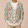 Daisy Meadow Botanical Blooms For Daily Commutes And Weekend Outings, Mori Style Women All-over Print Knitted Cardigan - 6