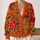 Vibrant Garden Blooms for Carnival Celebrations and Colorful Everyday Layering Style All-over Print Knitted Cardigan - 2