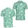 Mint Green Nautical Sailboats and Dolphins for Tropical Ocean Vacations by the Sea Men's Polo Shirt - 2