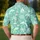 Mint Green Nautical Sailboats and Dolphins for Tropical Ocean Vacations by the Sea Men's Polo Shirt - 5