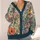 Vintage Wildflower Meadow Motifs for Relaxed Weekend Layering and Boho Wardrobes All-over Print Knitted Cardigan - 4