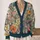 Vintage Wildflower Meadow Motifs for Relaxed Weekend Layering and Boho Wardrobes All-over Print Knitted Cardigan - 2